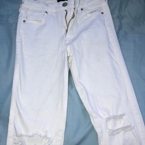 Aeropostale White high waisted ankle jegging